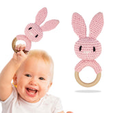 BPA Free Silicone Teething Toy for Baby (Pink)